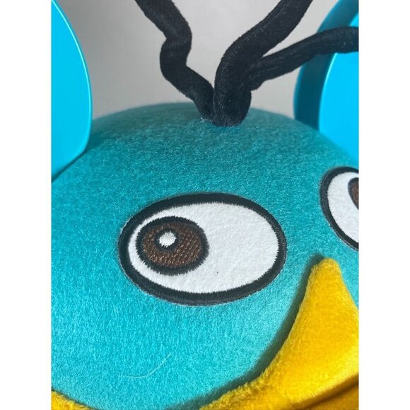 Disney Perry Platypus Teal Hat Mickey Ears Retro Theme Park Collectable Felt - Picture 5 of 15